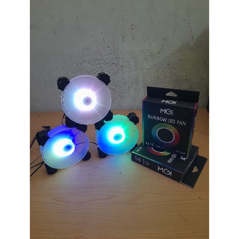 MGI พัดลมปลอก RGB 12 ซม