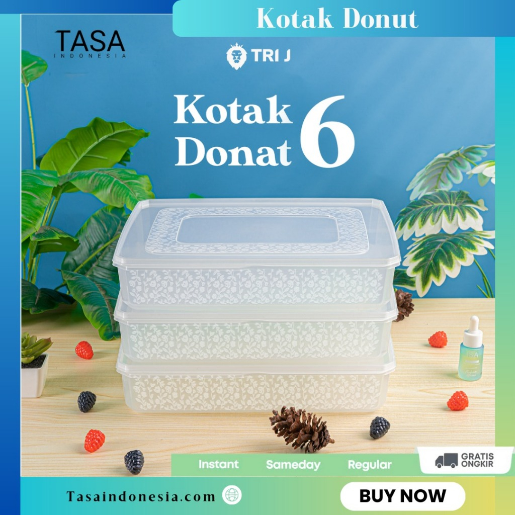 [ทีเอสเอ] กล่องเก็บโดนัท | ที่เก็บอาหาร | กล่องโดนัท | กล่องใส่ขนม