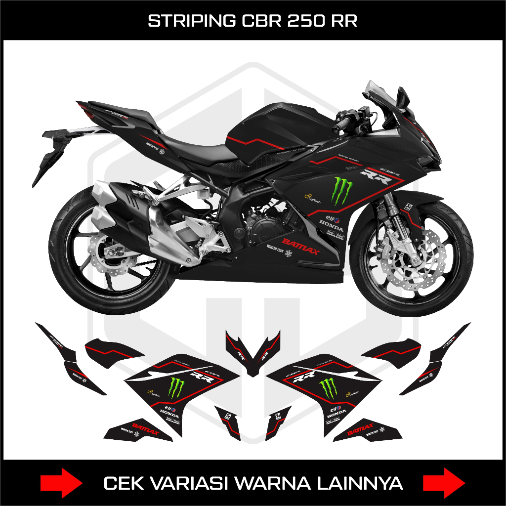 CBR 250 RR STRIPING / HONDA CBR 250RR OLD 2020 สติ๊กเกอร์ DECAL