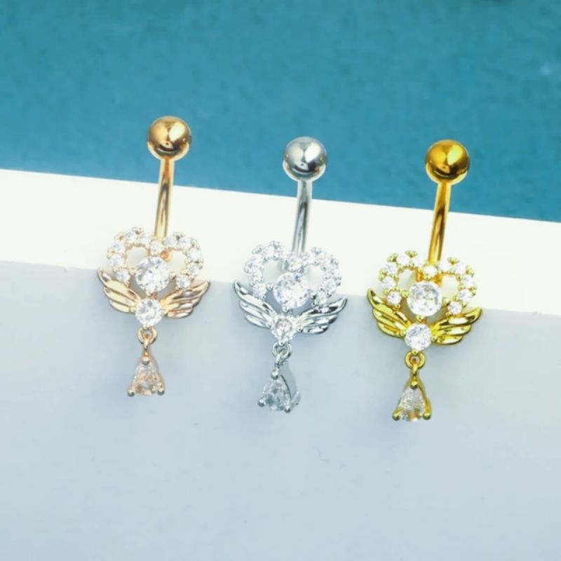 LOVE TITANIUM PUSAR PIERCING / PUSAR EARRINGS / EARRINGS / NAVEL PIERCING LOVE TITANIUM / BELLY PIER