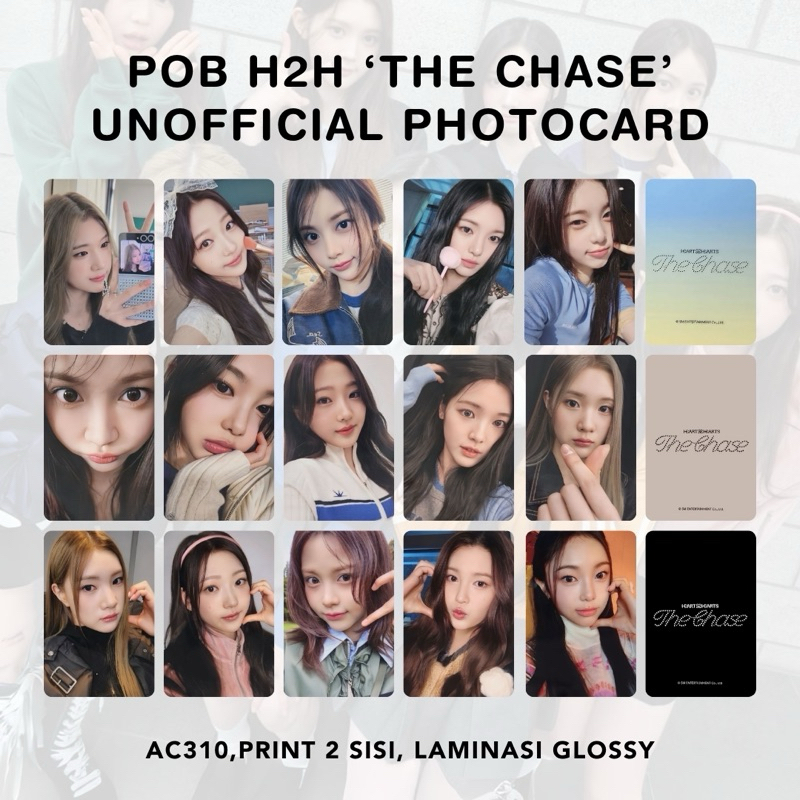 POB HEART2HEARTS NGYTHE CHASE NGY Photocard Jiwoo Carmen Juun A-Na Stella Ye-On Yuha Ian พร้อมคุณ Ma
