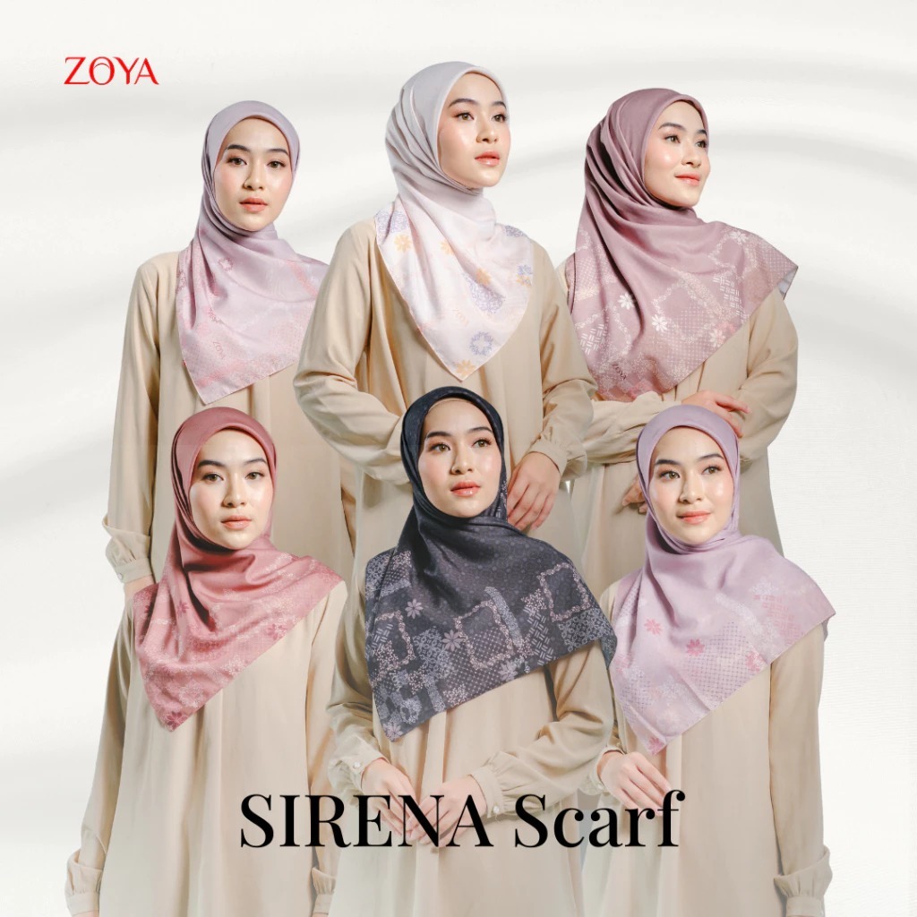 Zoya SIRENA Scarf Square Hijab Motif