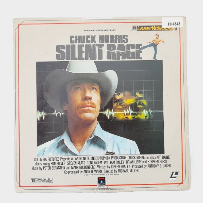 Laser Disc Silent Rage - Chuck Norris