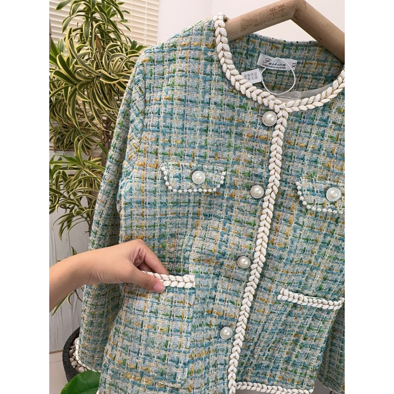 <READY IN SURABAYA> 861 BAILEY BLAZER/tweedblazer/blazer/tweedjacket/เสื้อเบลเซอร์เกาหลี/tweedblazer