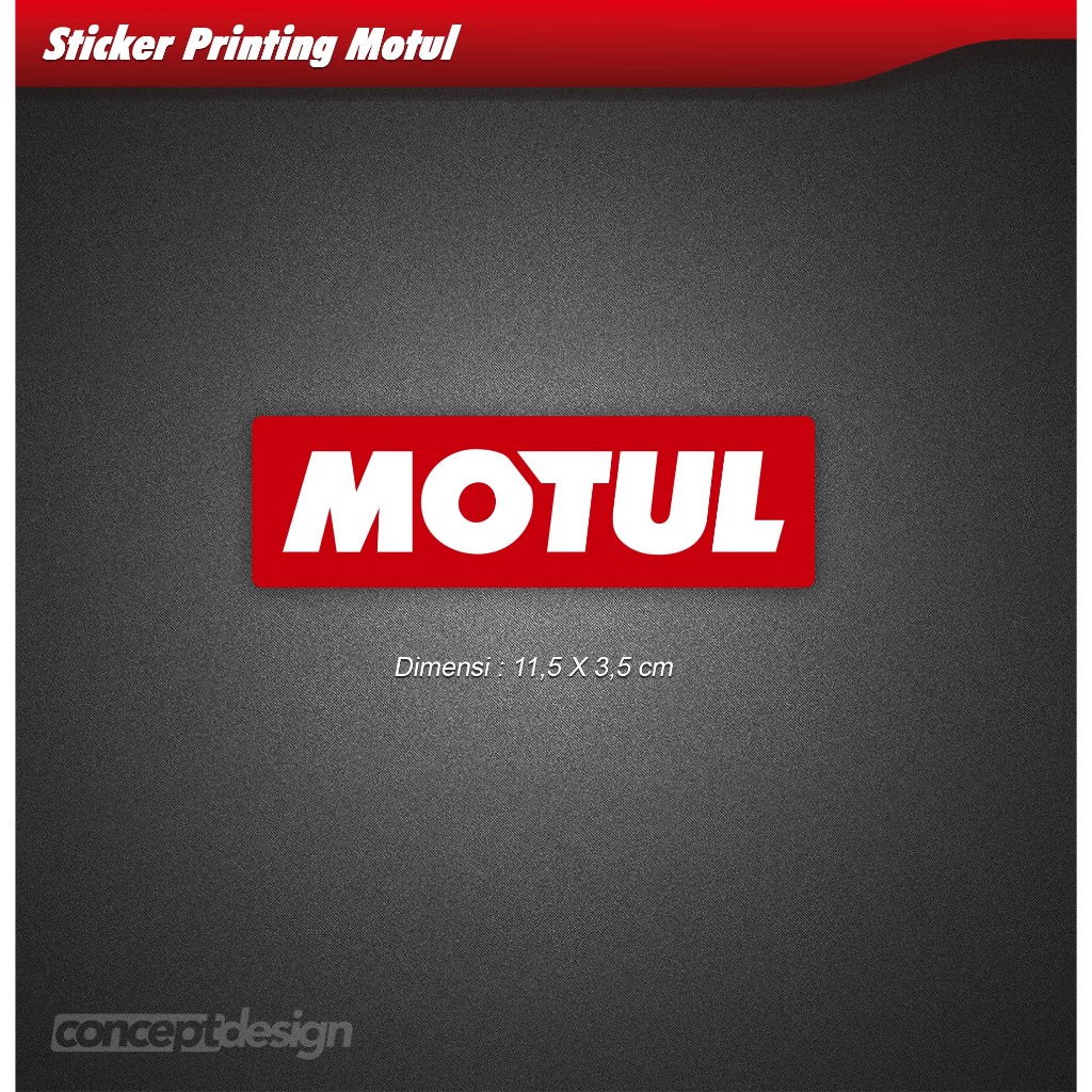 สติ๊กเกอร์พิมพ์ลาย Motul