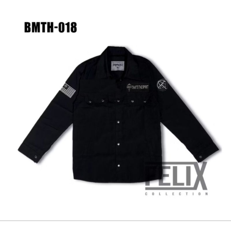 เสื้อแจ็คเก็ตผู้ชาย Bmth - BOYS FULL EMBROIDERRED / PATCH / EMBLEM - TRUCKER JACKET PATCH / FIELD JA