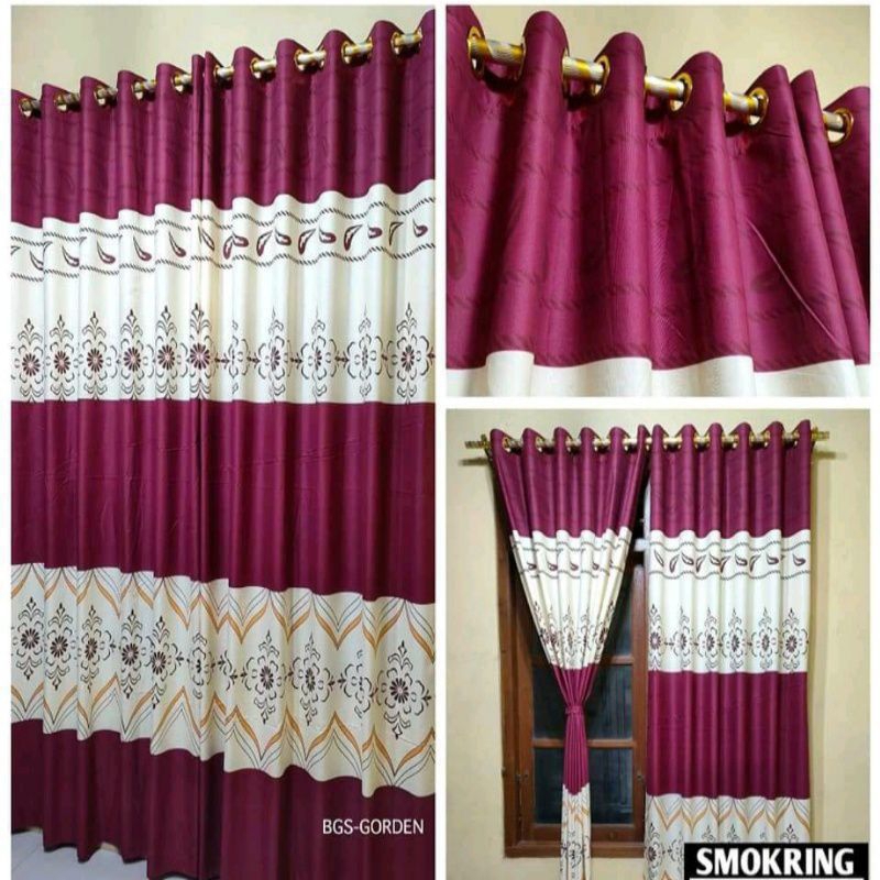 SMORKRING CURTAIN 12 RINGS / CURTAIN ขนาด 120cm X 230cm