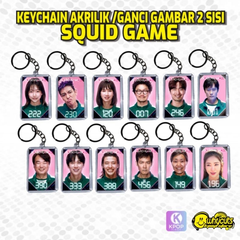GANTUNGAN Squid game พวงกุญแจอะคริลิค