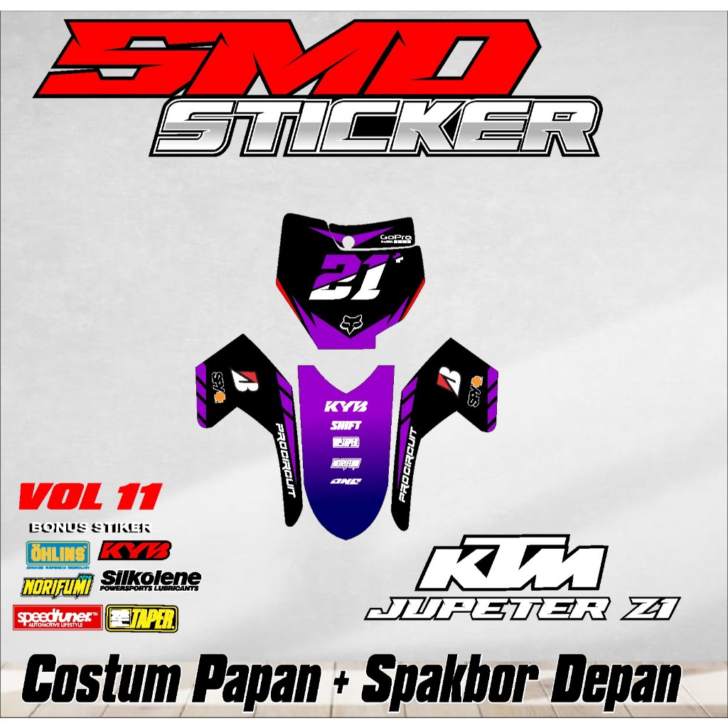 ใหม่ล่าสุด DECAL BOARD FRONT REAR FENDER JUPITER Z1 KX KLX 150 KLX BF KLX GORDON DTRACKER KX YZ KTM 