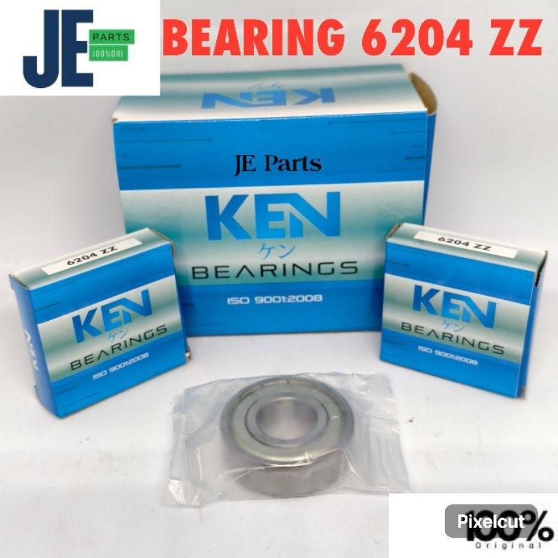 แบริ่ง 6204 ZZ (KEN) / ชิ้น / LAHER 6204 ZZ