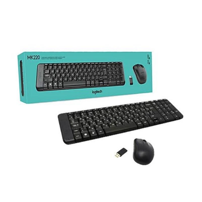 เมาส์คีย์บอร์ดไร้สาย LOGITECH MK220