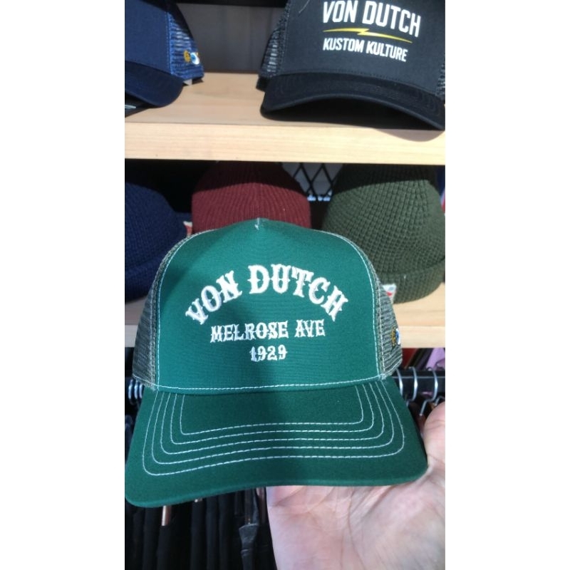 Von DUTCH 1460 หมวก ARMY สีเขียว