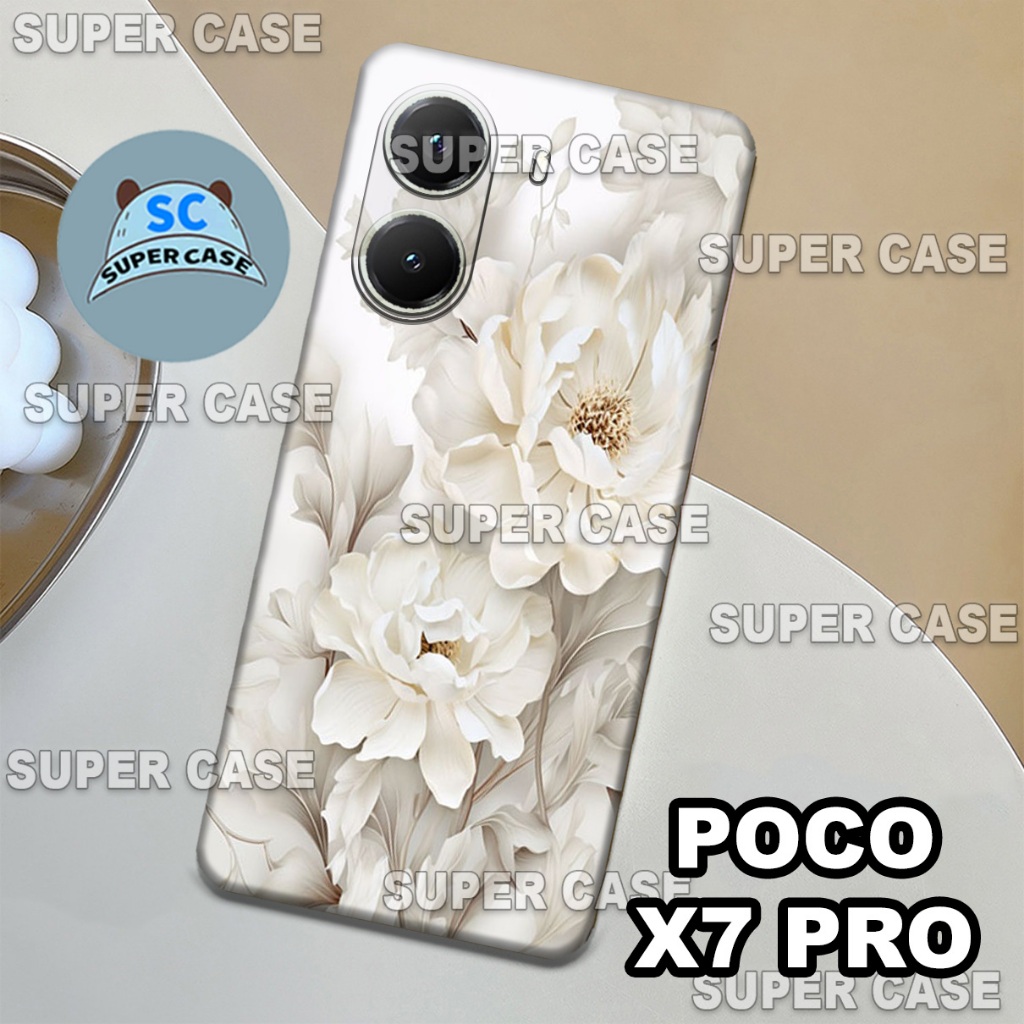 (Q8) Procamera Softcase สําหรับ HP POCO X7 PRO ใหม่ล่าสุด | ดอกไม้ MOTIF | POCO X7 PRO I Casing POCO
