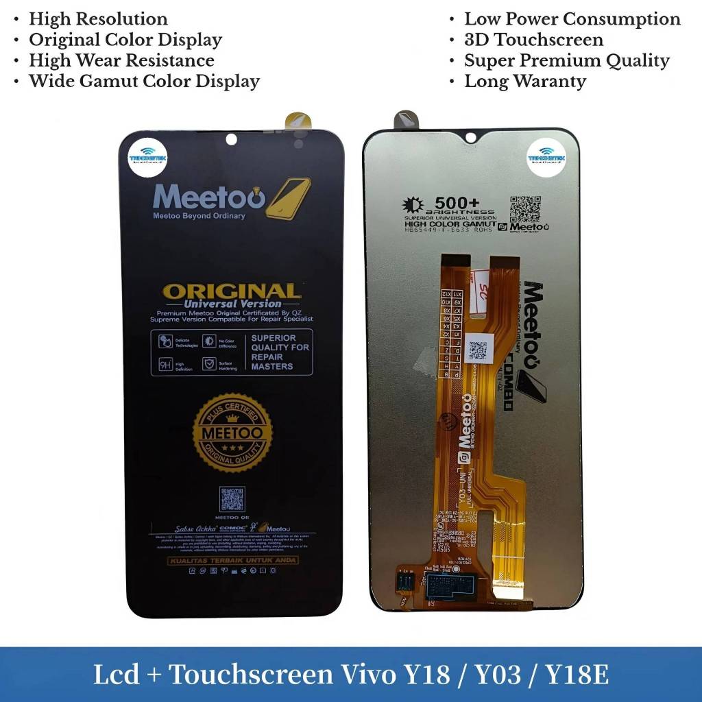 Lcd + หน้าจอสัมผัส Vivo Y18 / Y03 / Y18E