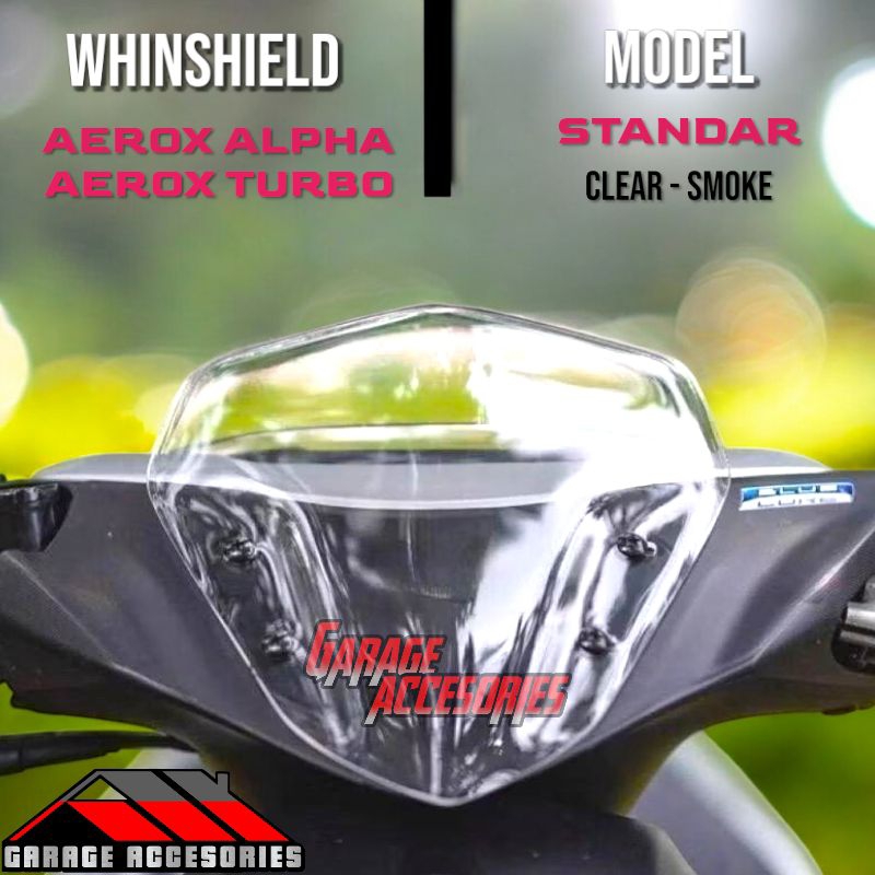 Wwinshield Visor Aerox Alpha Aerox turbo 2025 Visor Aerox Standard รุ่น