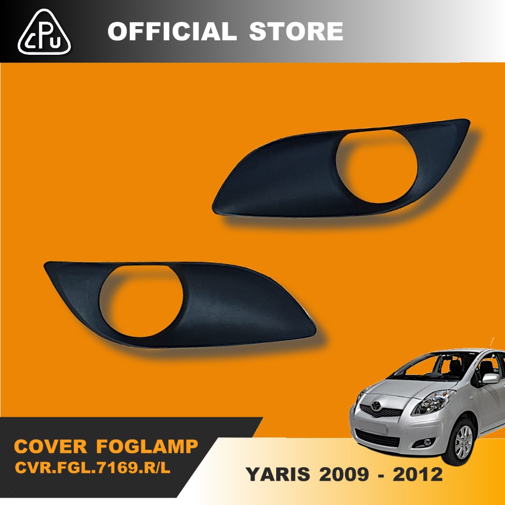 ฝาครอบ CPU ไฟตัดหมอก Yaris 2009 2010 2011 2012 สีดํา - CVR.FGL.7169