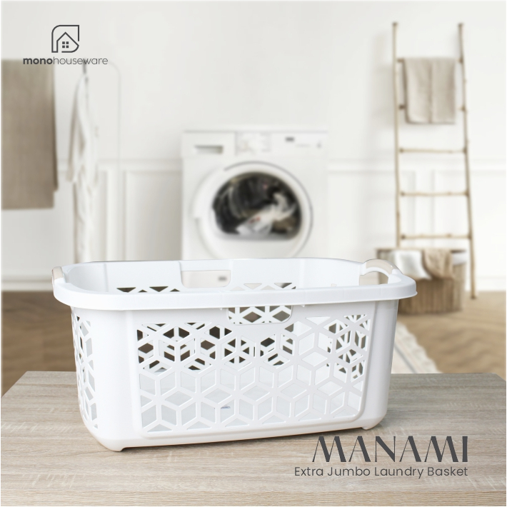[ MONO ] MANAMI LAUNDRY BASKET/LAUNDRY BASKET/JUMBO BASKET/JUMBO LAUNDRY BASKET/JUMBO CLOTHES BASKET