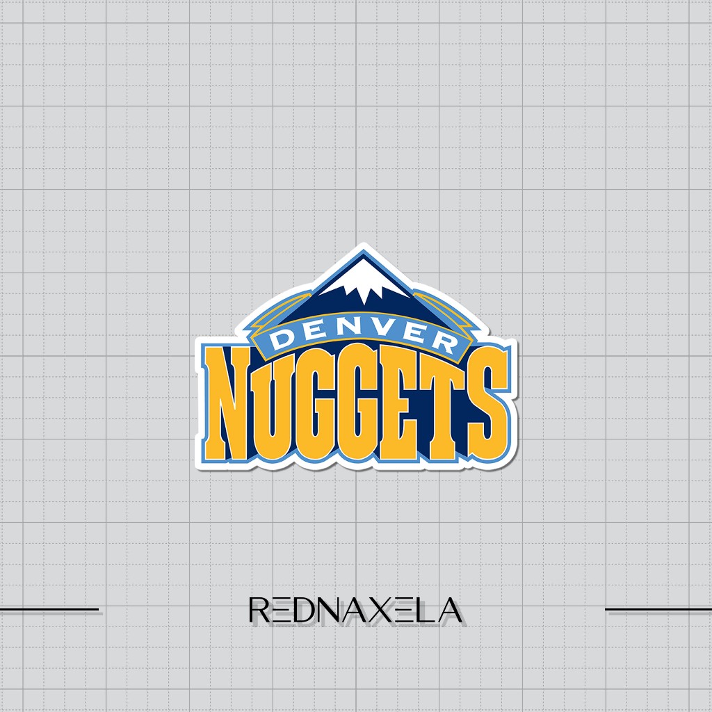 Denver Nuggets NBA สติกเกอร์ไวนิลสติกเกอร์กระเป๋าเดินทางกลางแจ้งสติกเกอร์แล็ปท็อปกันน้ํา