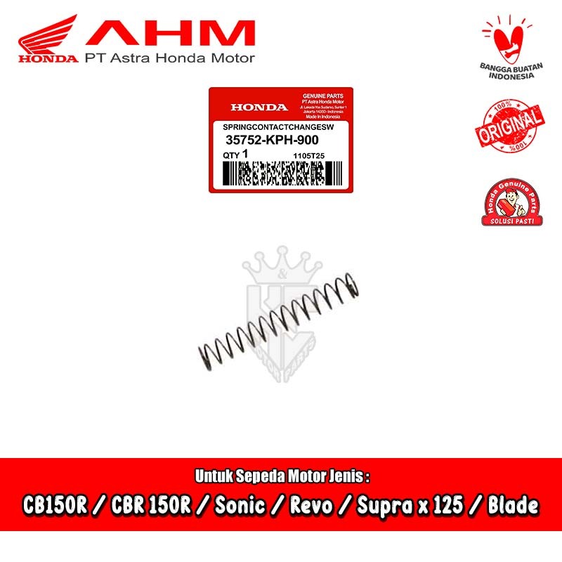 สวิตช์เป็นกลาง Spring Karisma Supra x 125 Revo Blade CB CBR 150 R Sonic GTR Original AHM 35752-KPH-9