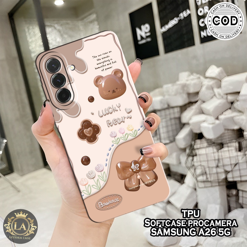 HP เคส Samsung A26 5G รุ่นล่าสุด - เคส Leviora - เคสแฟชั่น Bear - Samsung A26 5G Softcase - เคสกล้อง