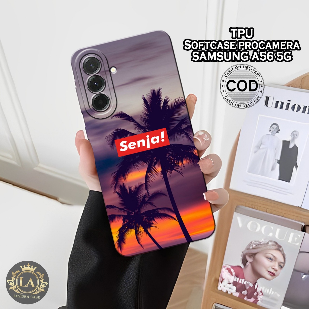 HP เคส Samsung A56 5G รุ่นล่าสุด - เคส Leviora - เคสแฟชั่น Senja - Samsung A56 5G Softcase - เคสกล้อ