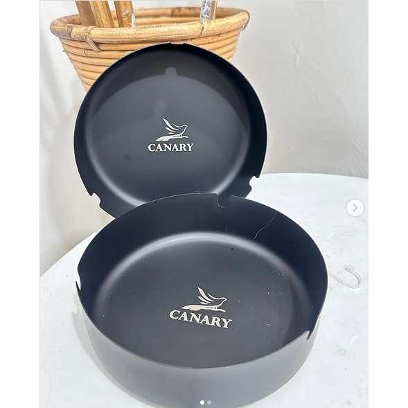 CANARY ที่เขี่ยบุหรี่ สีดํา 8CM 10CM 12CM CNR-AS002