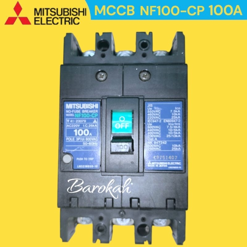 MITSUBISHI MCCB รุ่น NF100-CP 100A