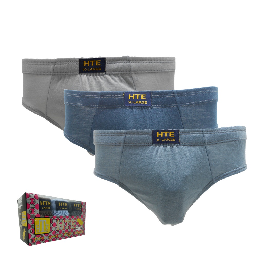 CK 002 กางเกงชั้นในชาย ไซส์ M-XL | กางเกงยางพาราผู้ชาย 1 กล่องมี 3 ชิ้น