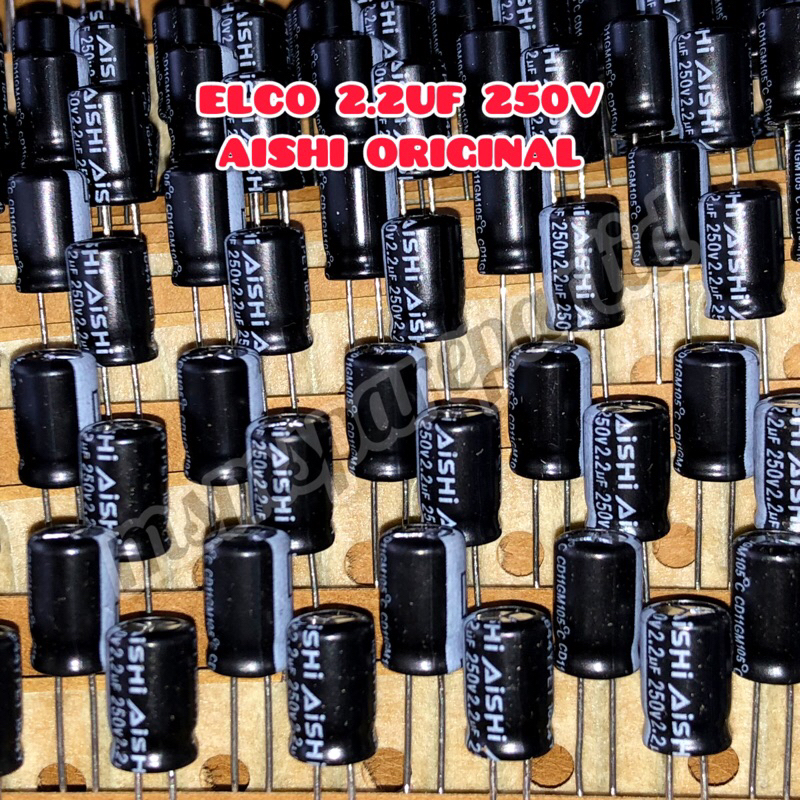 ELCO 2.2UF 250V AISHI ORIGINAL