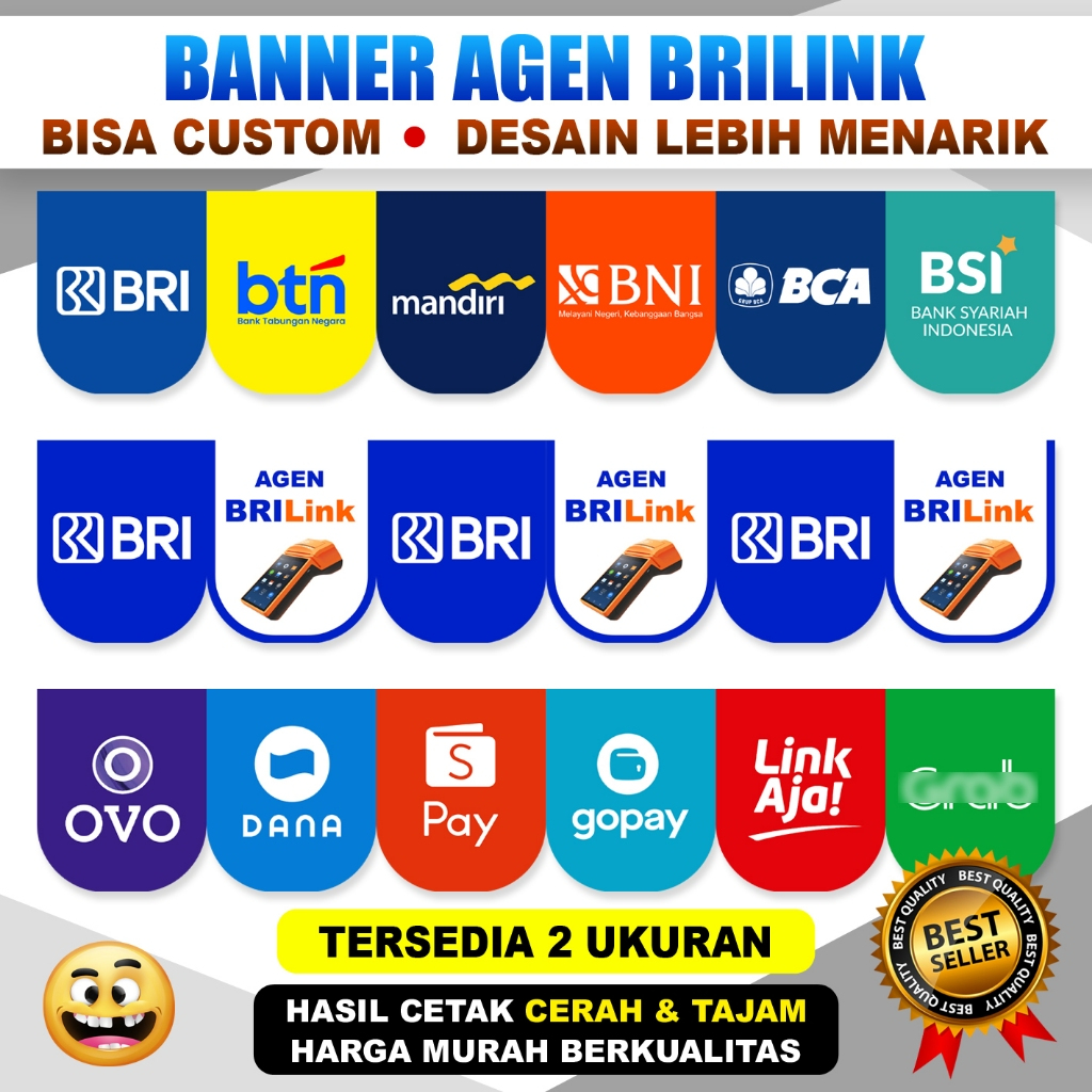 BRILINK EWALLET ATM BANNER WITH THE SHOP / BOOTH / TERRACE คุณภาพดีที่สุด