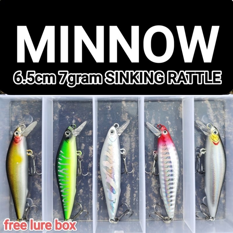 MINNOW SINKING 7gram 10gram 14gram แพ็คเกจ