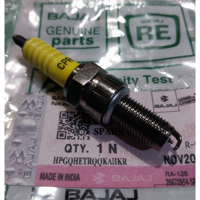 ORIGINAL IRIDIUM SPARK PLUG BAJAJ PULSAR 180UG3, 180UG4, 200DTSI, 220, 200NS (ORIGINAL BAJAJ)