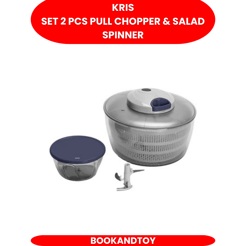 Kris Set 2 Pull Chopper & Salad Spinner