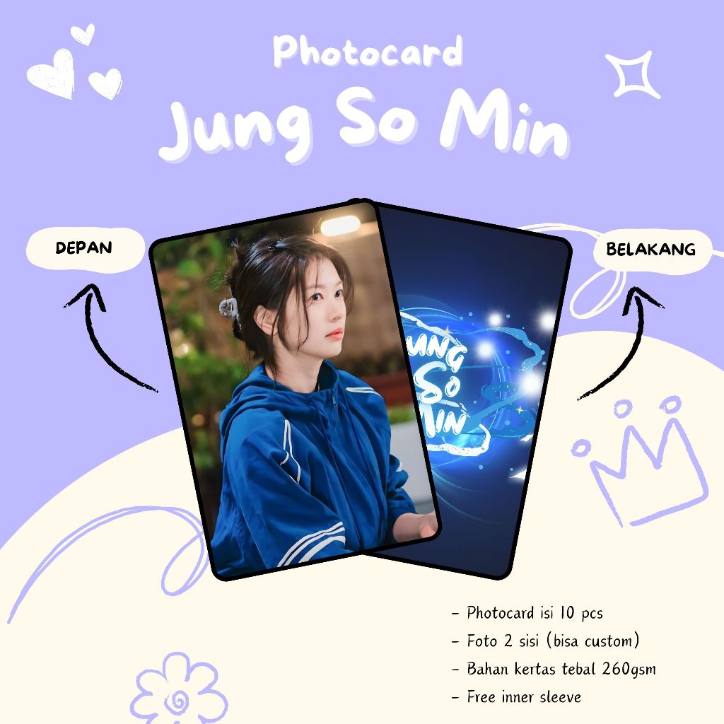 (10 ชิ้น) JUNG SO MIN PHOTOCARDS