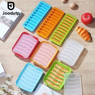 JOODUTP Cetakan Sosis 6 Lubang / Cetakan Hot Dog / Bahan Silikon Praktis Sausage SIlicone Mold /Cetakan Nugget Ayam Kukus/Cetakan Silikon Kental Puding Kue Hot Dog