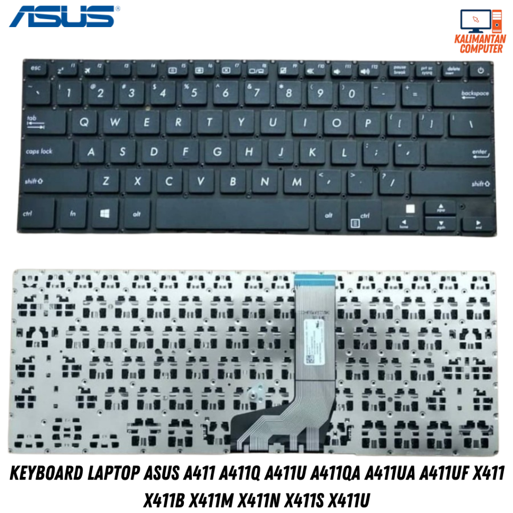 คีย์บอร์ด Asus A411 A411Q A411U A411QA A411UA A411UF X411 X411B X411M X411N X411S X411U