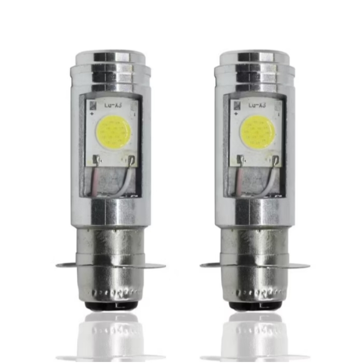 H6 ACDC HEADLIGHT BULB (1 ชิ้น) 12 VOLT LED 1 LEG BRIGHT 2