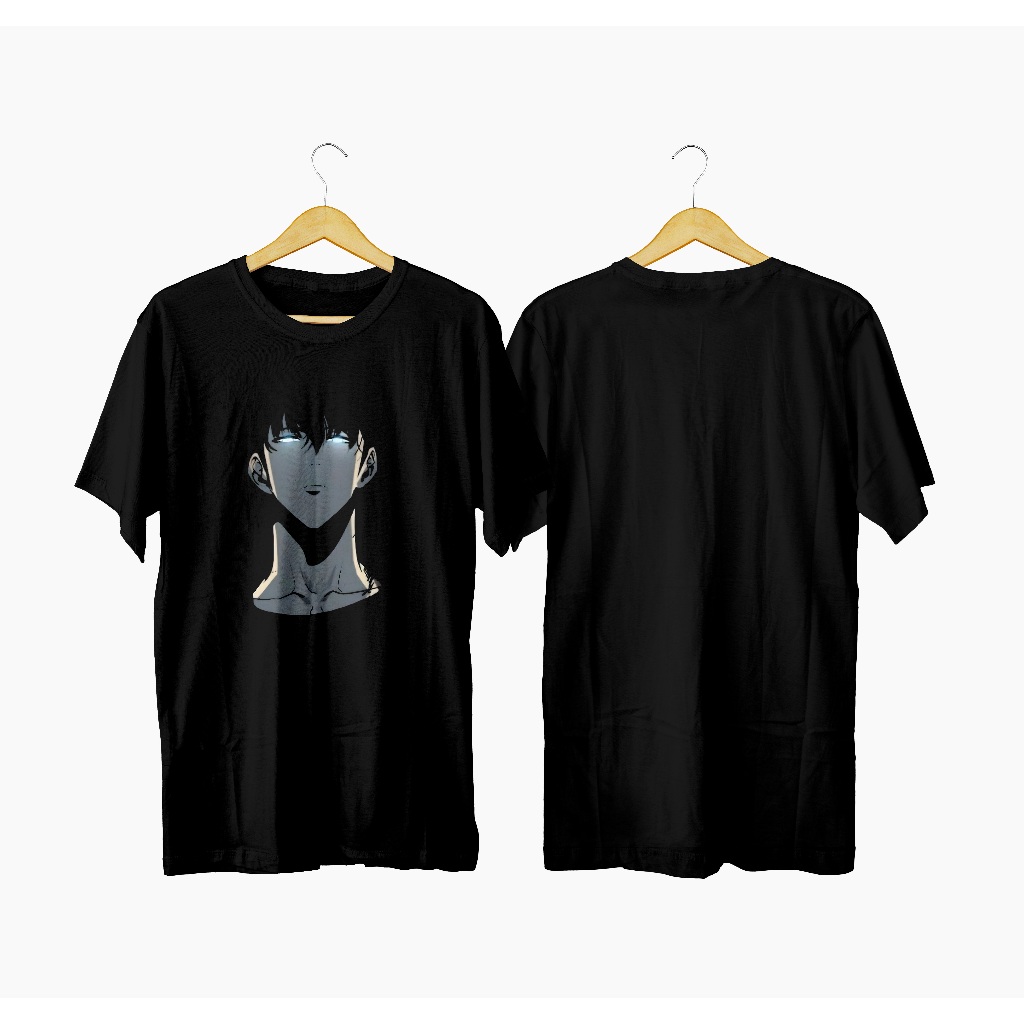 Solo leveling sung jinwoo บนเสื้อยืดใบหน้า