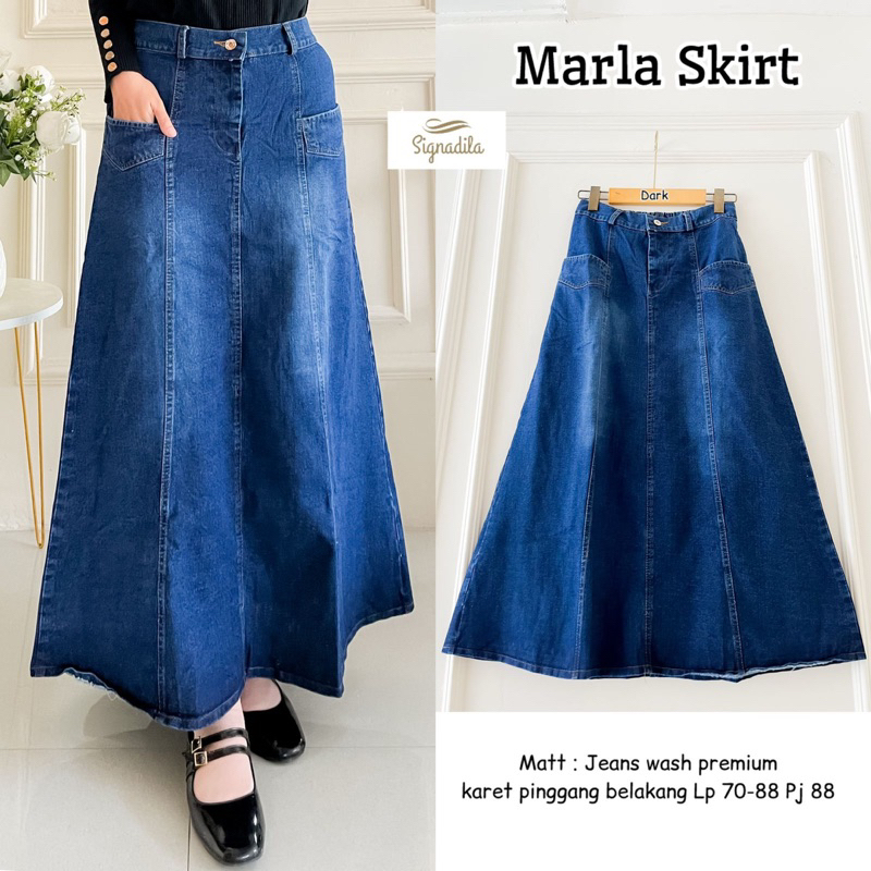YUNA SKIRT VONY SKIRT JEANS BY VILLA SIGNADILA กางเกงยีนส์ผู้หญิง SKIRT