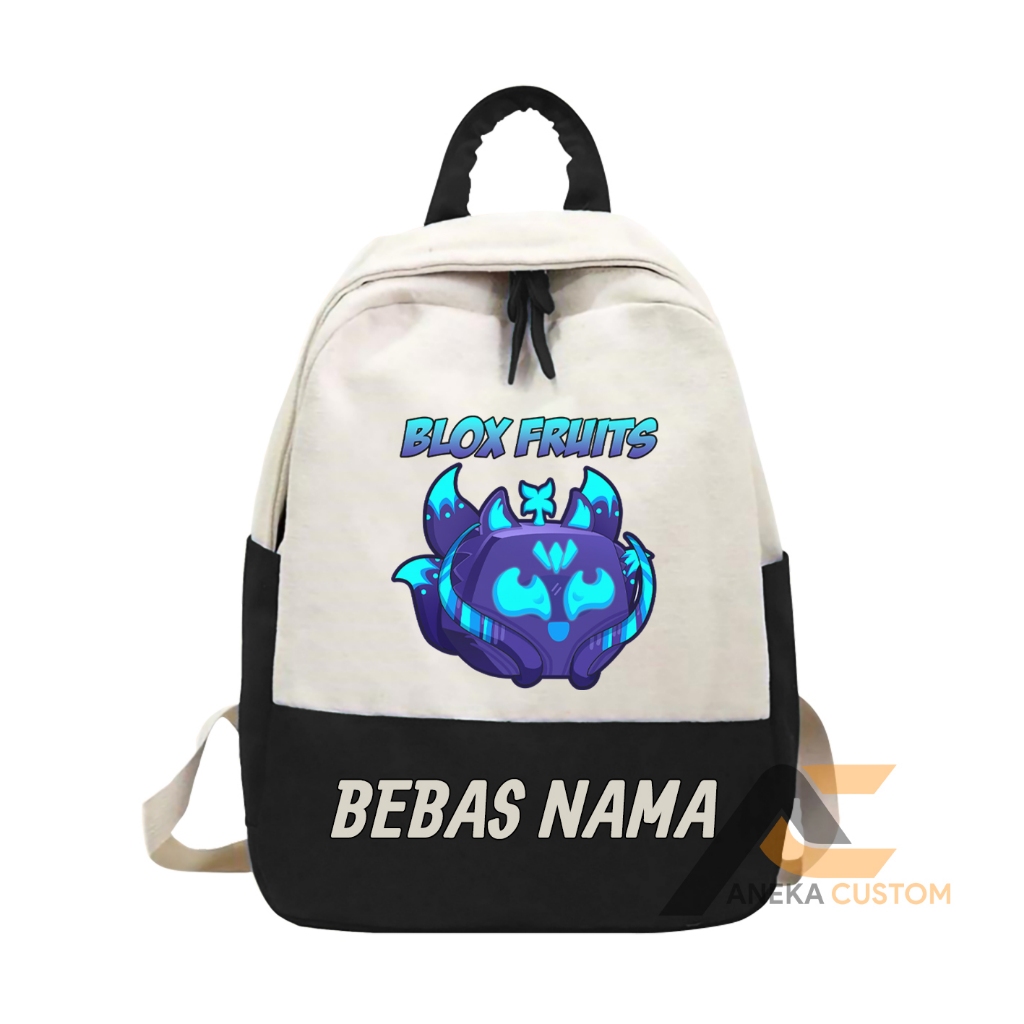 กระเป๋าเด็ก BLOCK FRUIT KITSUNE ROBLOX สามารถเพิ่ม NAME / STUDY BAG ROBLOX CHILDRENS SCHOOL BAG สามา