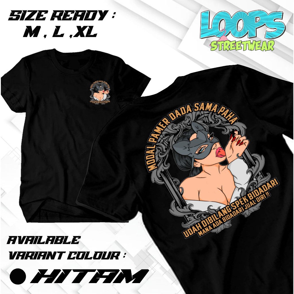Loopsmerch - เสื้อยืดหน้าอก Capital Pamer และต้นขา - เสื้อ Distro - เสื้อยืด viral - ผ้าฝ้ายหวี 30s 
