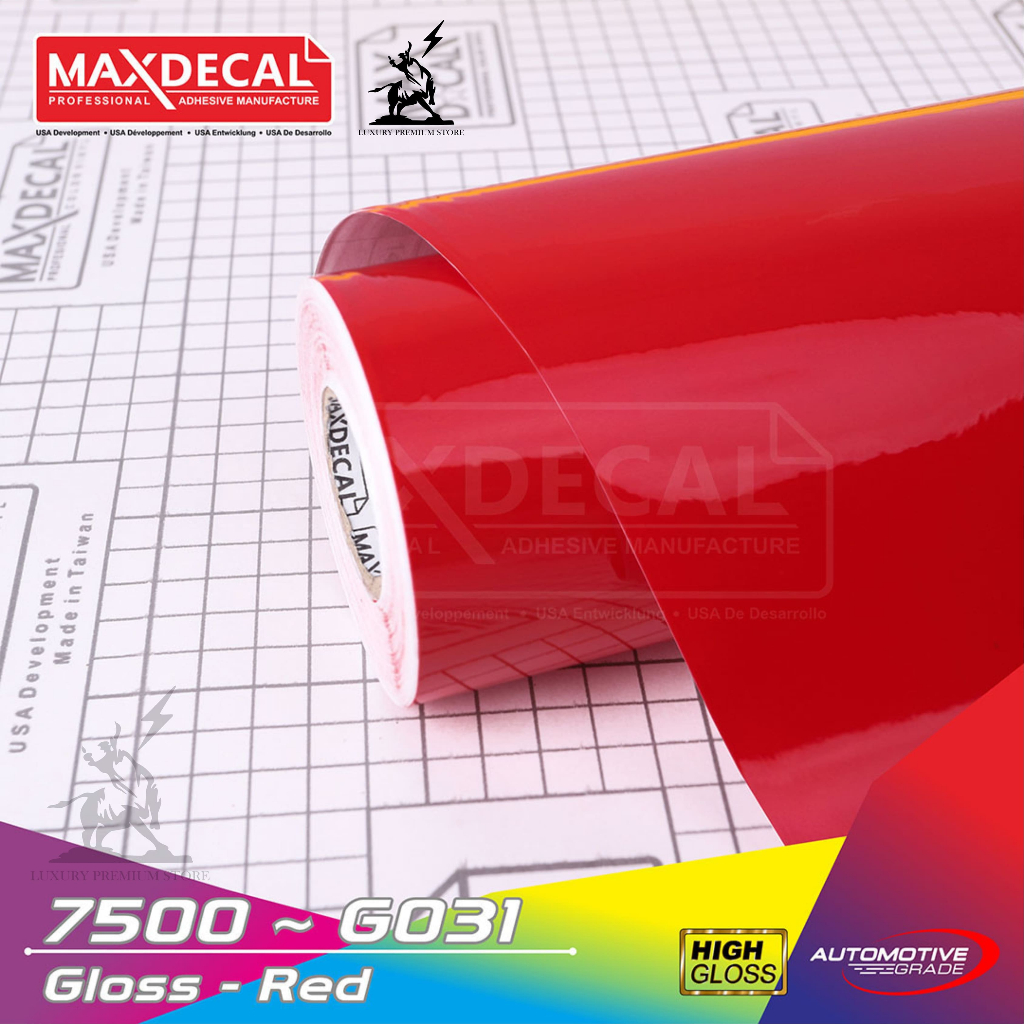 Maxdecal Gloss Red Sticker 7500-G031
