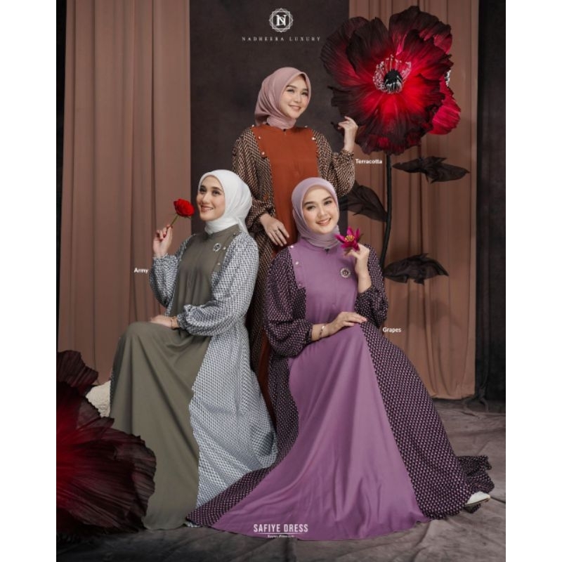 ใหม่ล่าสุด GAMIS // SAFIYE DRESS NADHEERA LUXURY NEWEST // NADEHEERA LUXURY DRESS // NEWEST NADEHEER