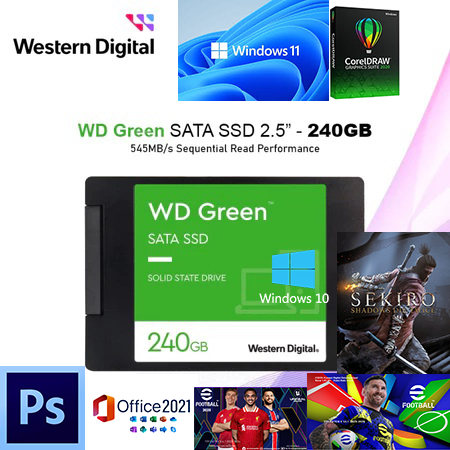 WD Green SATA SSD 2.5 ชิ้น - 240GB