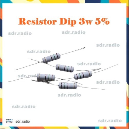 ตัวต้านทาน Dip 82R 82 Ohm 3W 82 r 3 วัตต์ 5%