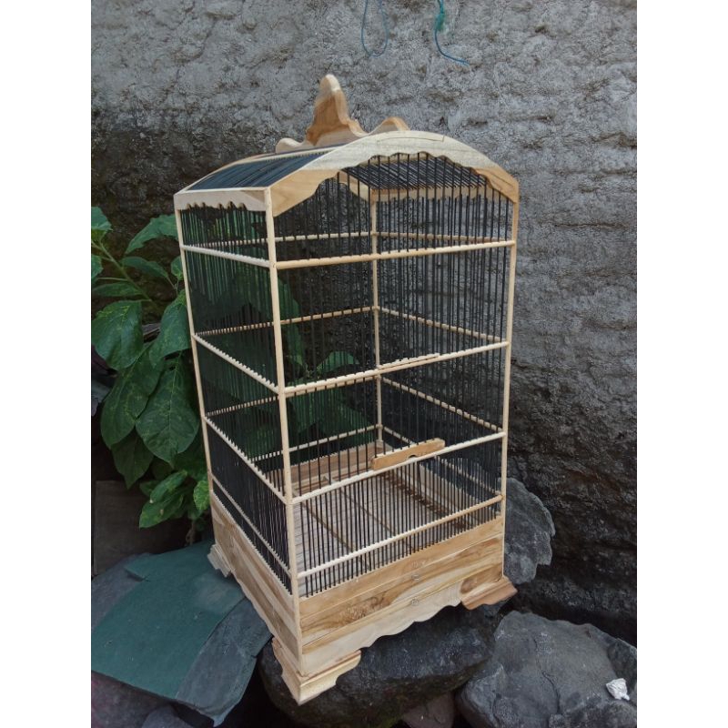 KHOSAN CAGE 50x50 FLAT FULL TEAK WOOD AMBRUKAN โดย S.SANGKAR