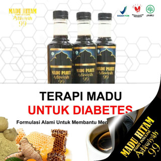 MADU HITAM PAHIT ADAWIYAH 99 Asli 470gr | Madu Herbal untuk Diabetes, Maag, Vitalitas Pria, Imun