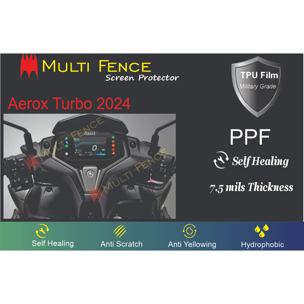 Ppf TPU Speedometer AEROX Turbo 2025 Self Healing