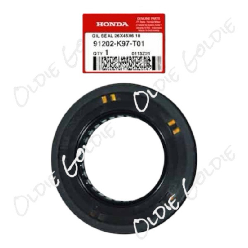 91202-K97-T01 ซีลน้ํามันเพลาข้อเหวี่ยงซ้าย 26X45X6 Vario ADV PCX 150 LED