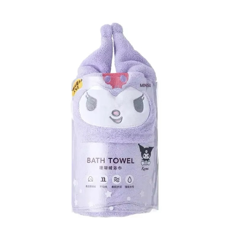 Miniso Sanrio Towel Kuromi mini size / small Towel face Towel